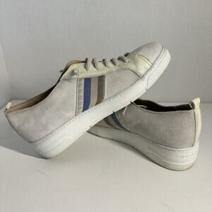 Hispanitas Women Platform Sneakers Size 40 US 9.5–10 Suede Leather Spain Stripes